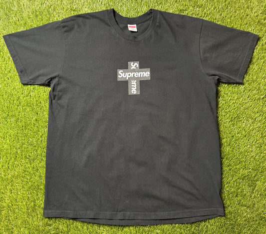 Supreme Cross Box Logo Tee Black