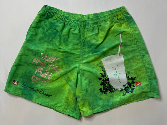 Travis Scott Shamrock Shake Shorts