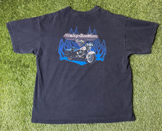 Vintage 90's Harley Davidson Cafe T Shirt