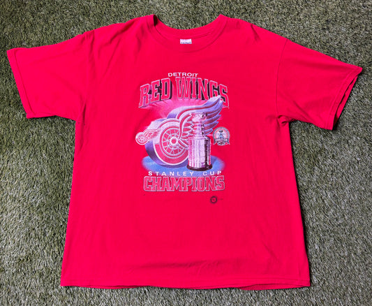 Vintage 2002 Detroit Red Wings Stanley Cup T Shirt
