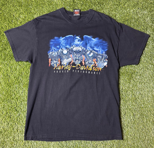 Vintage 2001 Harley Davidson Lightning T Shirt