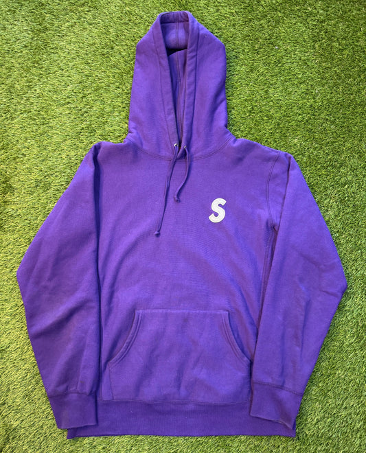 Supreme 3M Reflective S Logo Purple Hoodie