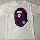 Bape Purple Camo Big Head T Shirt