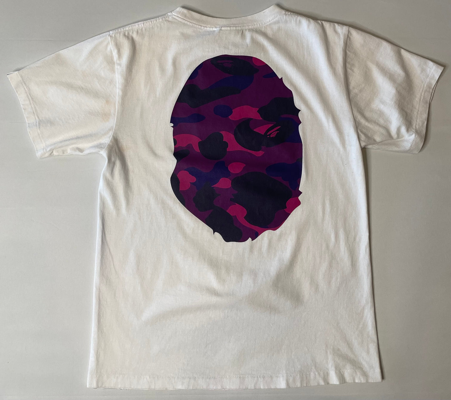 Bape Purple Camo Big Head T Shirt