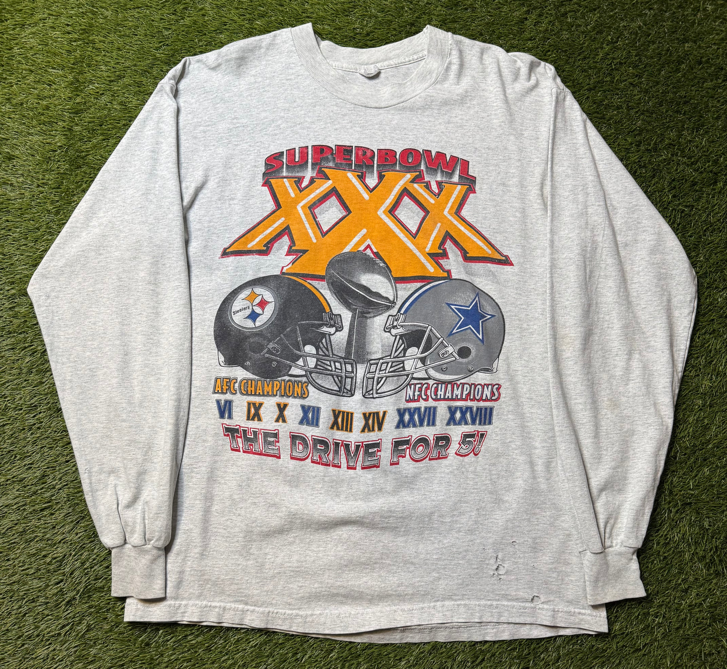 Vintage 1996 Super Bowl L/S Shirt