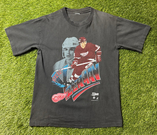 Vintage 1991 Steve Yzerman Milestones T Shirt