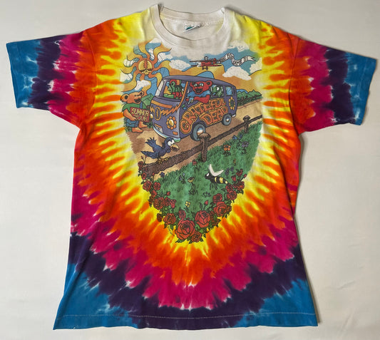 Vintage Grateful Dead Tie Dye Bus T Shirt