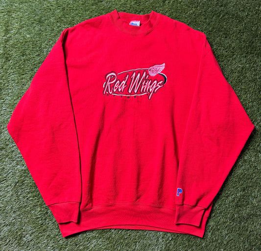 Vintage Pro Layer Red Wings Crewneck