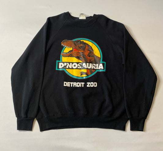 Vintage Detroit Zoo Dinosauria Crewneck