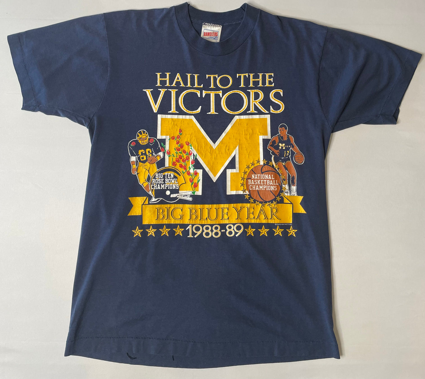 Vintage University of Michigan "Big Blue Year" T Shirt