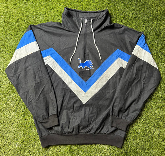 Vintage 1992 Detroit Lions Pull Over Jacket