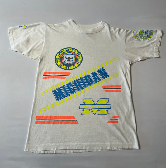 Vintage University of Michigan Neon T Shirt