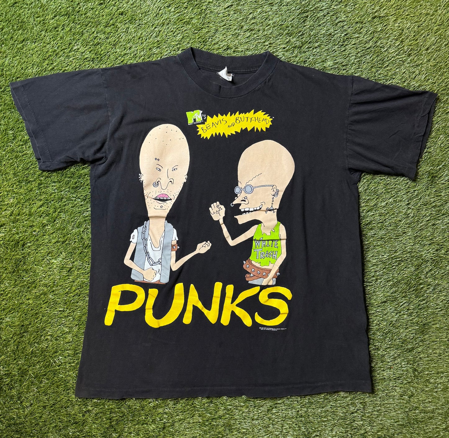 Vintage 1995 Beavis & Butthead Punks T Shirt