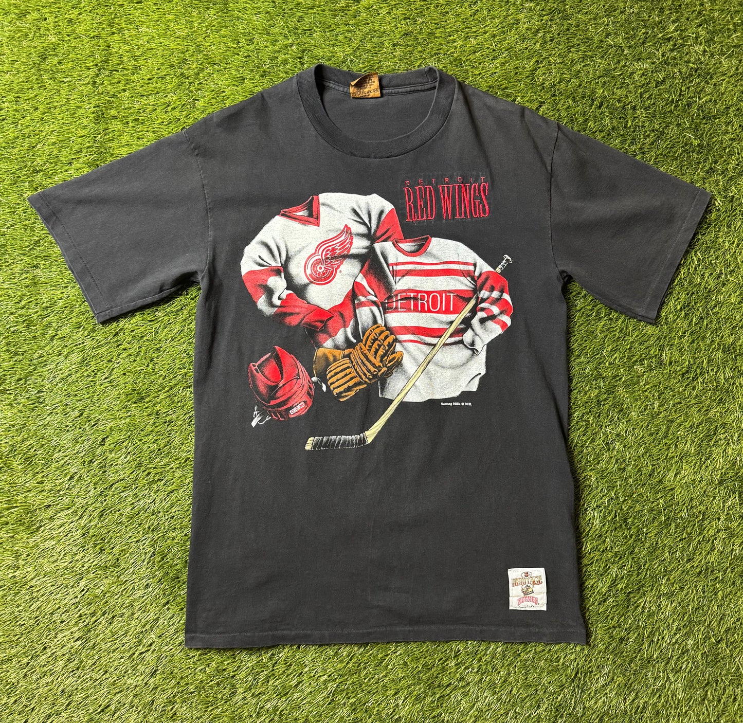 Vintage 90's Detroit Red Wings Nutmeg T Shirt
