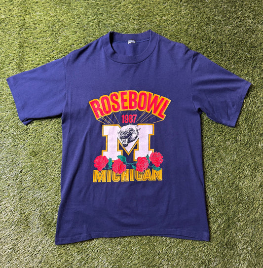 Vintage 1987 Michigan Rose Bowl T Shirt