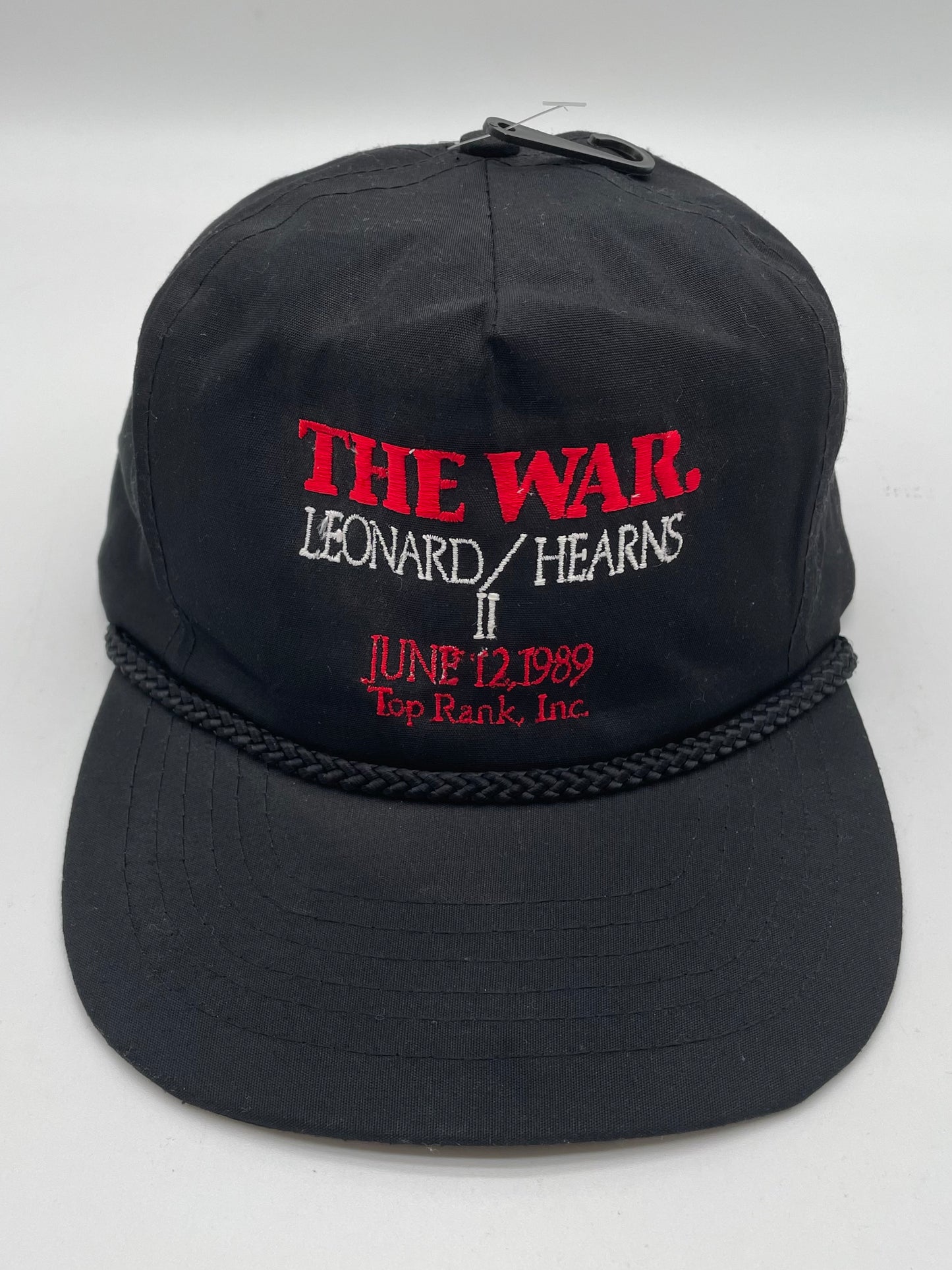 Vintage 1989 WAR Leonard vs Hearns Boxing Hat