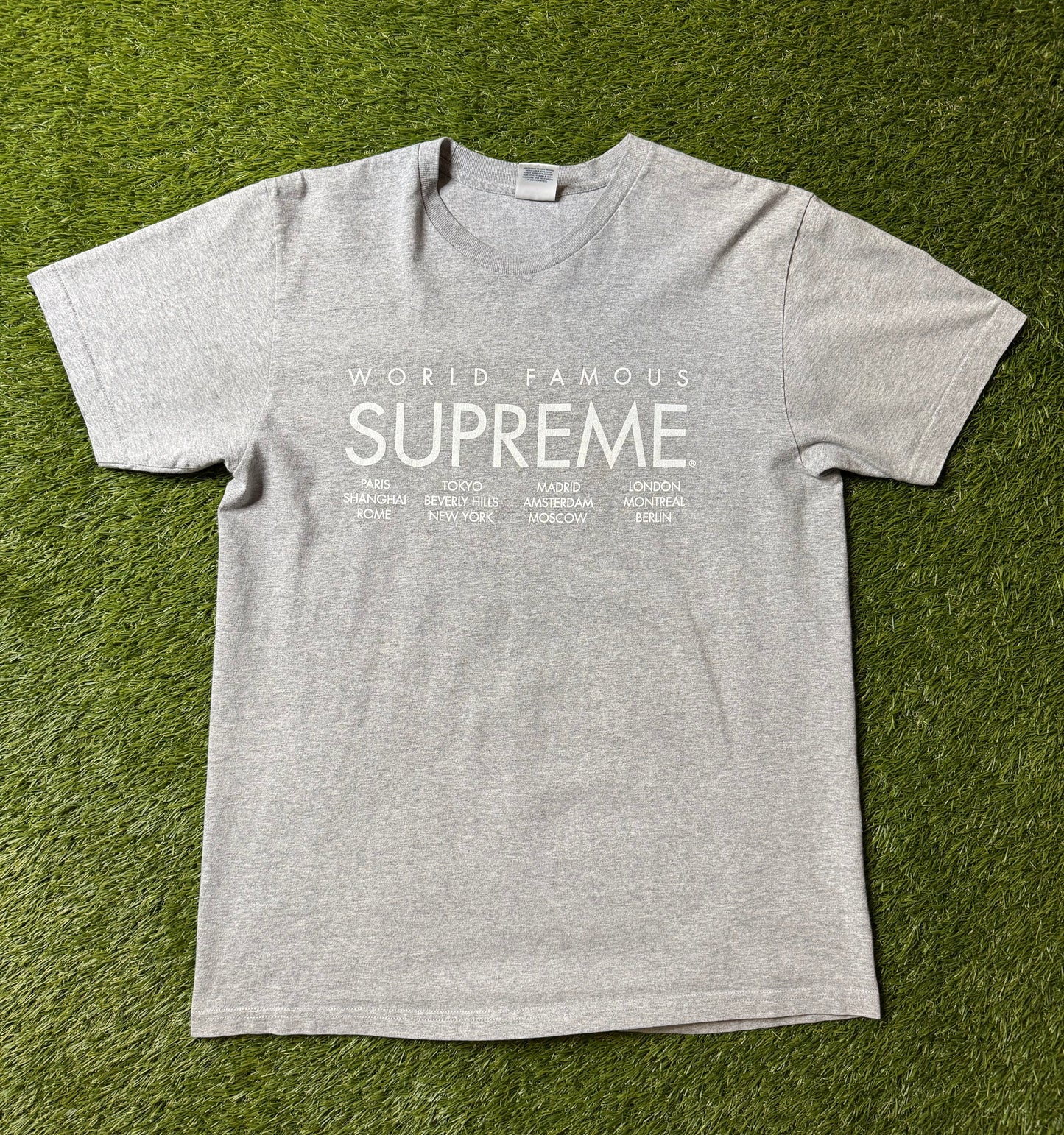 Supreme World Famous Locations T Shirt