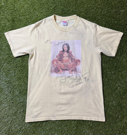Supreme Lil Kim Tee Pale Yellow
