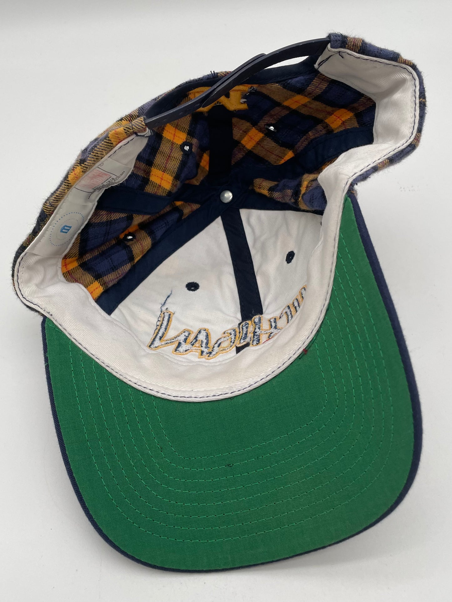 Vintage University of Michigan Plaid Hat