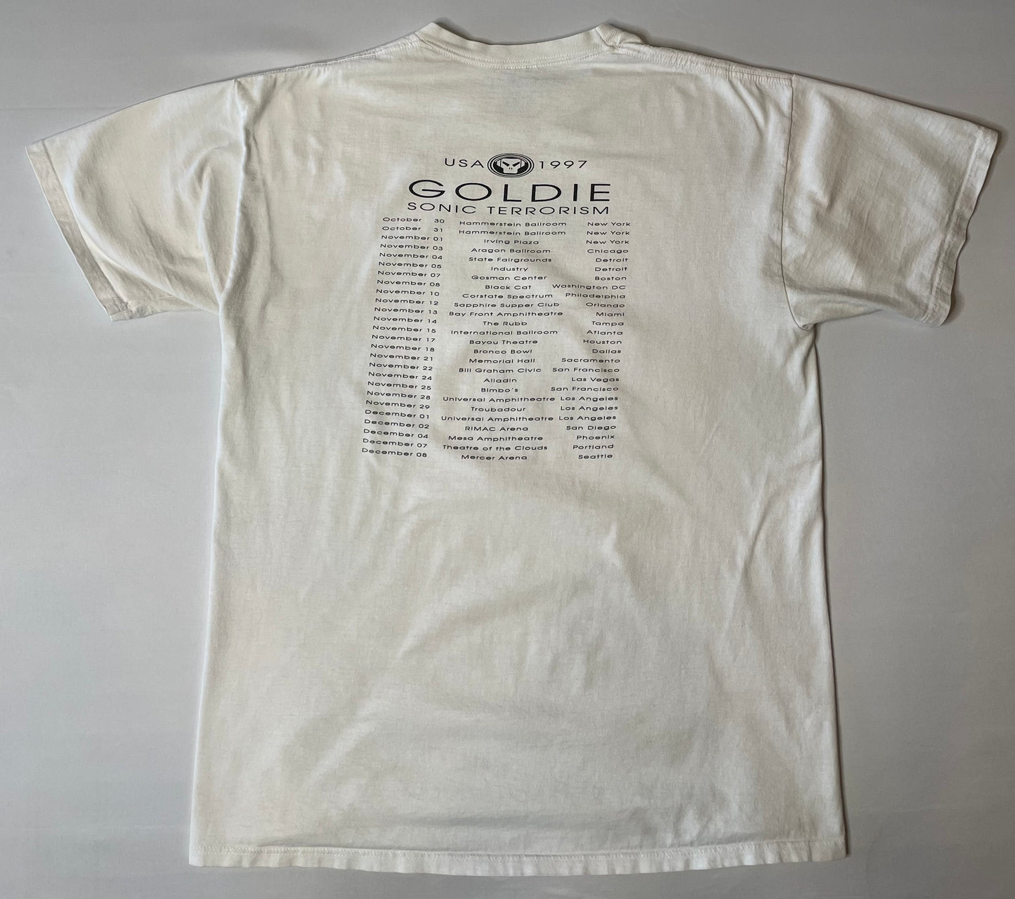 Vintage 1997 Goldie Sonic Terror T Shirt