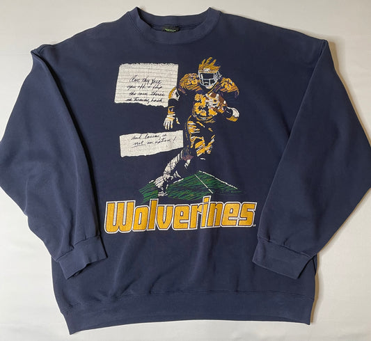 Vintage University of Michigan Note Crewneck