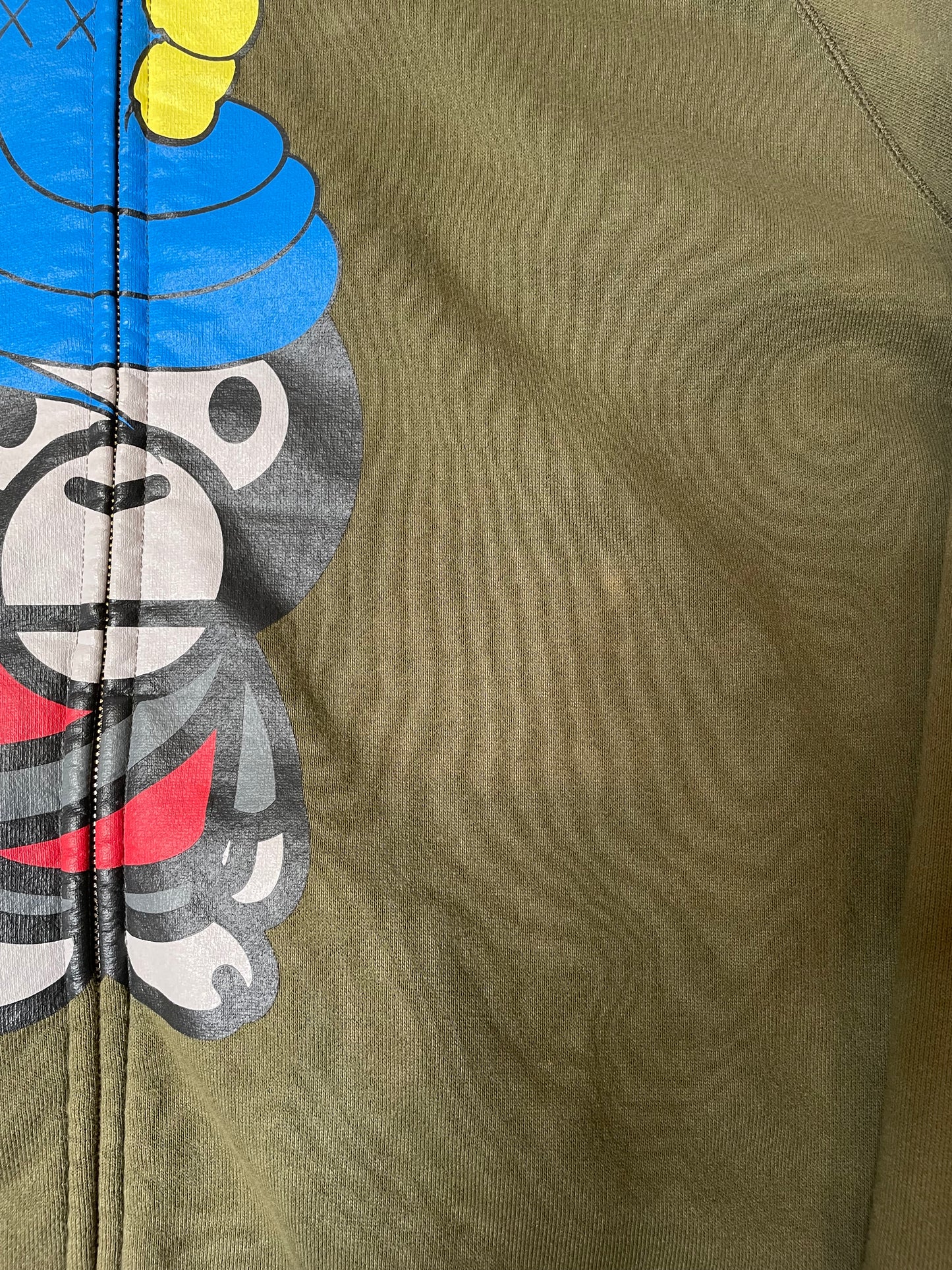 Bape x Kaws Baby Milo Full Zip Up Hoodie