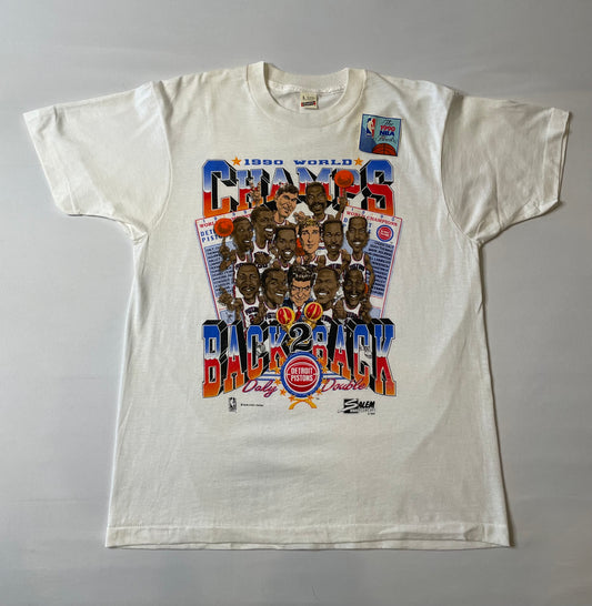 Vintage NWT Detroit Pistons Charicature T Shirt