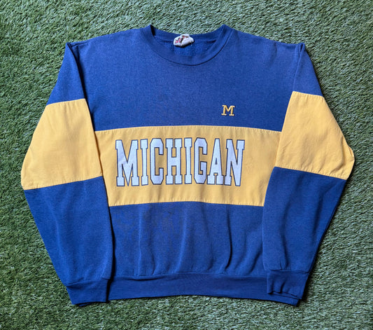 Vintage U of M Stripe Crewneck