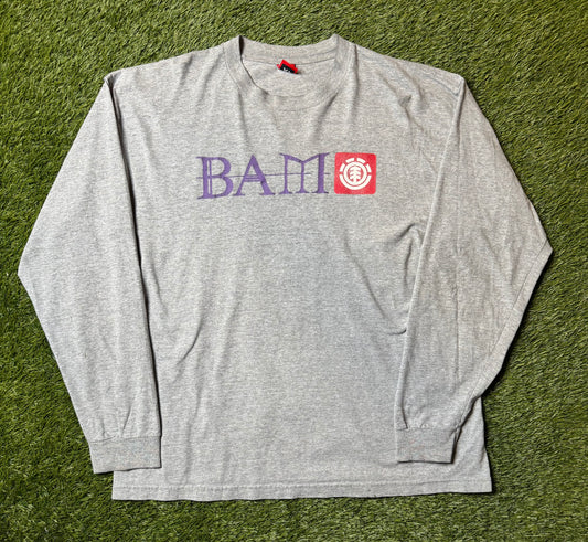 Vintage 90's Bam Margera Element Skateboards L/s