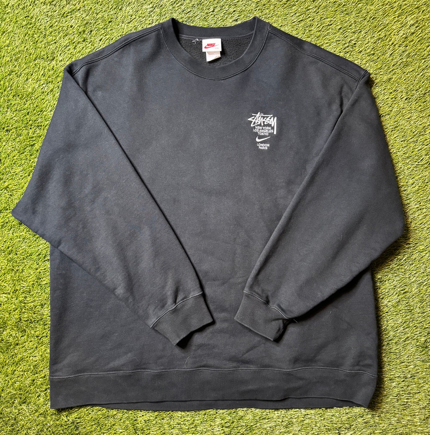 Nike x Stussy International Black Crewneck
