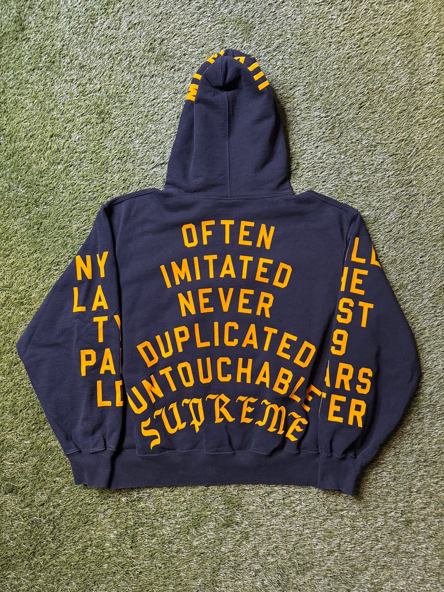 Supreme Team Flocked Hoodie