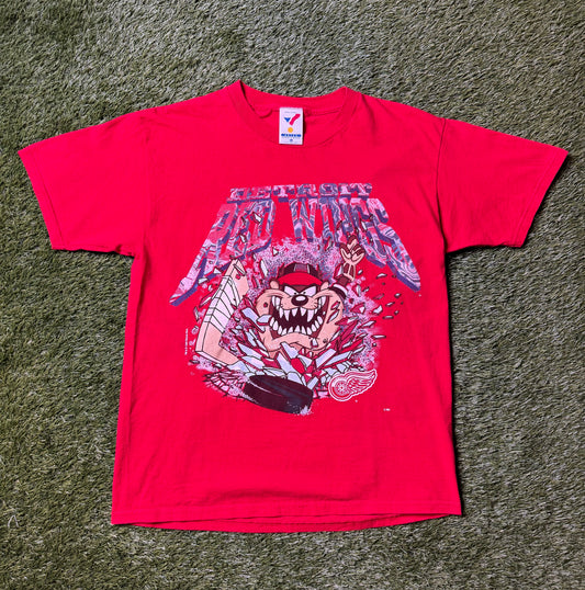Vintage 1994 Detroit Red Wings Taz T Shirt