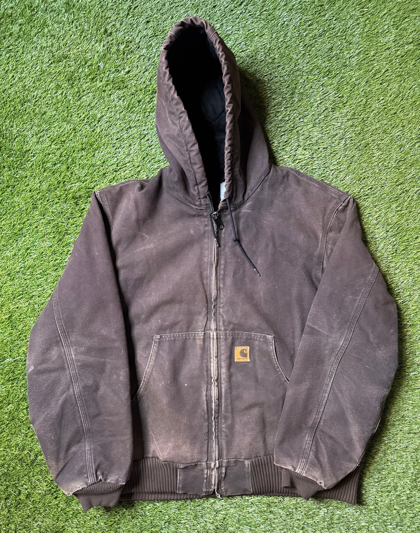 Vintage 90's Carhartt Brown Hooded Jacket