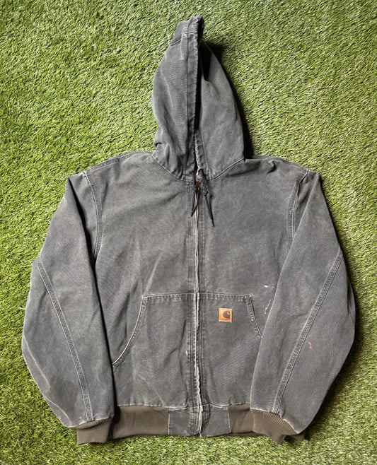 Vintage 90's Carhartt Green Hooded Jacket
