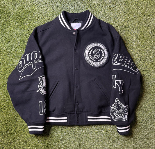 Supreme Veritas Varsity Jacket Black