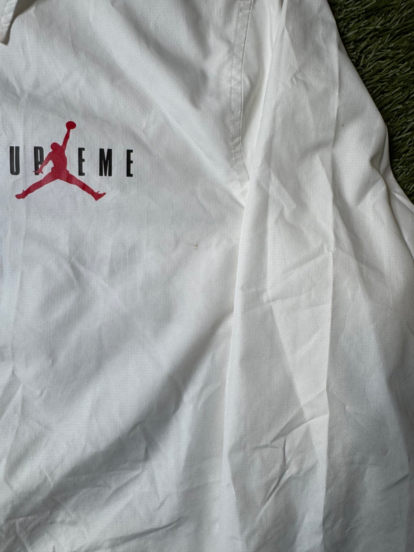 Supreme Jordan Coaches Jacket White