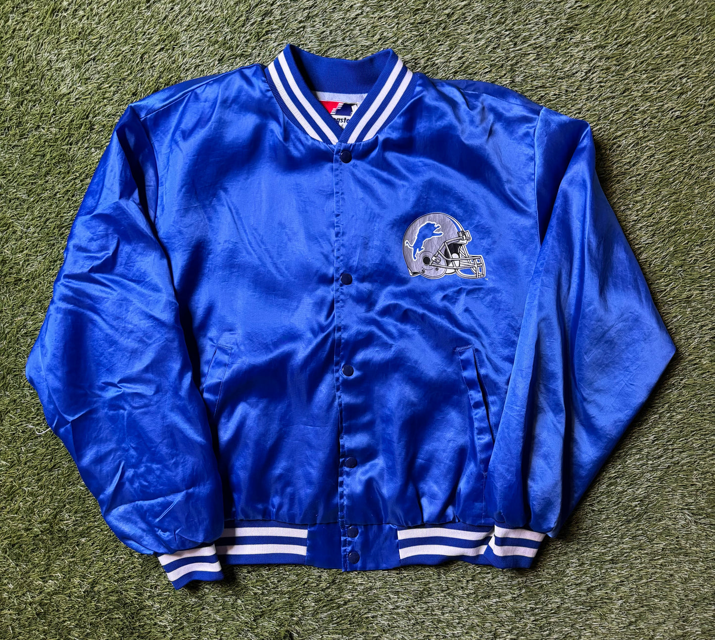 Vintage 1990's Detroit Lions Swingster Coach Jacket