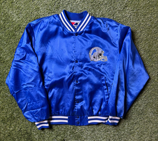 Vintage 1990's Detroit Lions Swingster Coach Jacket