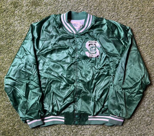 Vintage 80's Michigan State Coaches Jacket