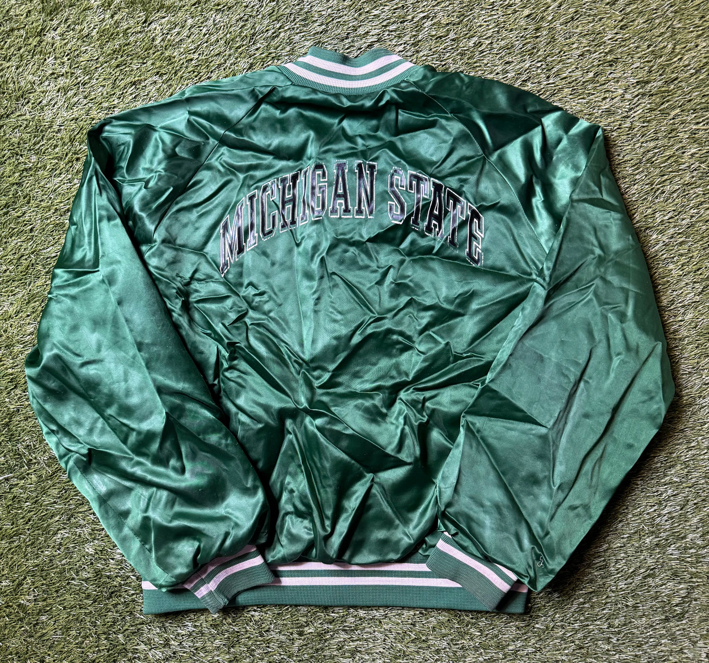 Vintage 80's Michigan State Coaches Jacket