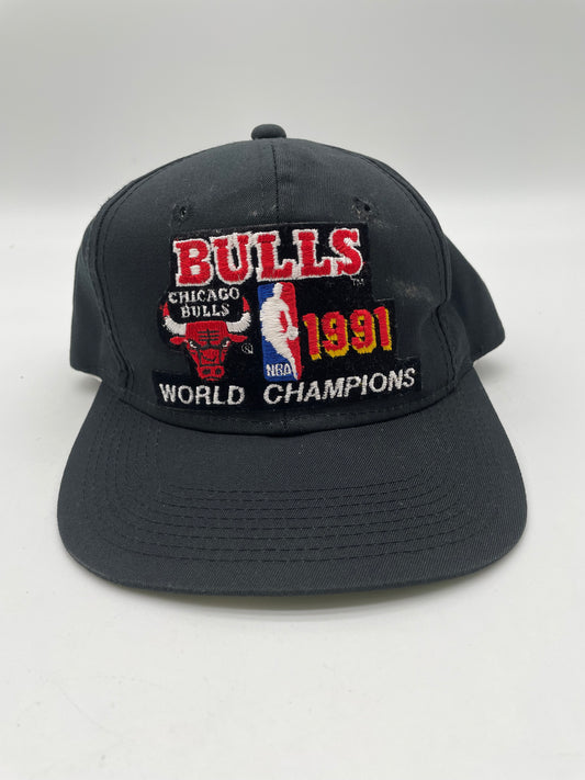 Vintage Chicago Bulls 1991 World Champions Snapback Hat