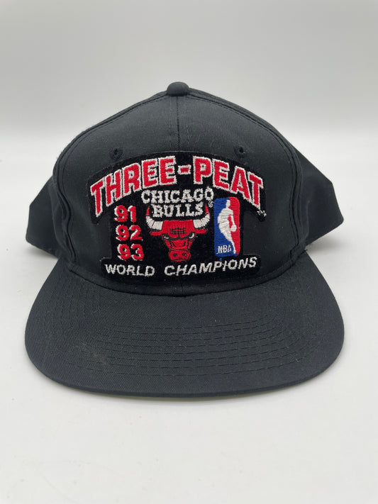 Vintage Chicago Bulls Three Peat Snapback Hat