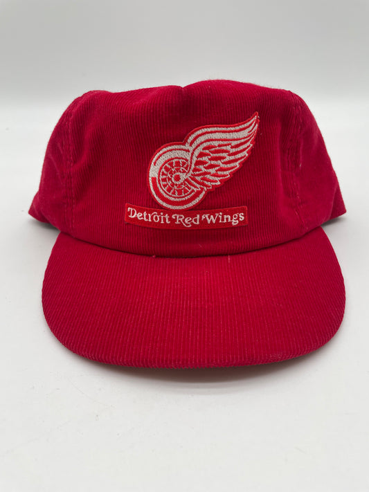 Vintage Detroit Red Wings Corduroy Snapback Hat