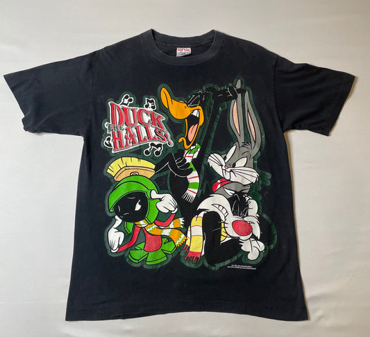 Vintage 1994 Looney Tunes Christmas AOP T Shirt