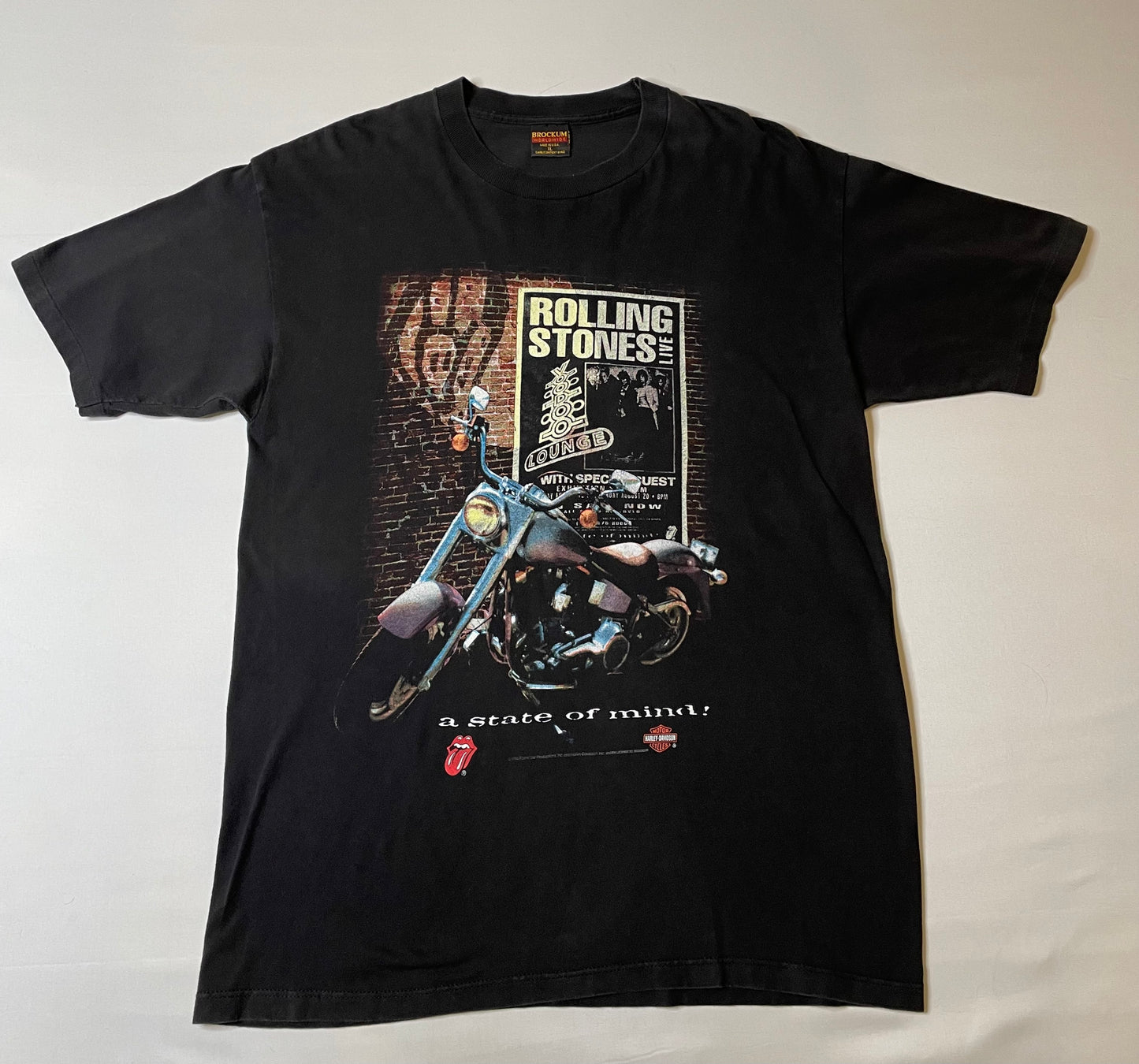 Vintage 1994 Rolling Stones Harley Davidson T Shirt