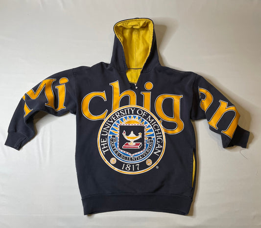 Vintage Michigan Spellout Hoodie