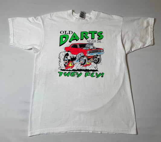 Vintage 90's Old Darts Car T Shirt