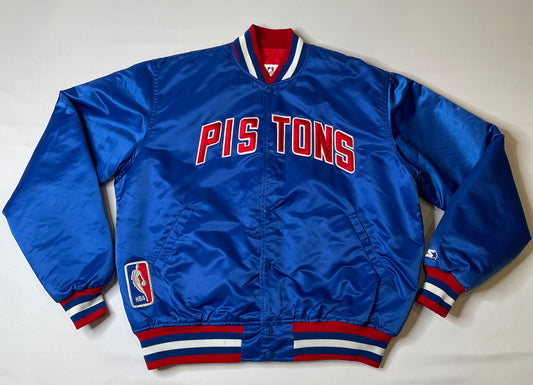 Vintage Detroit Pistons Satin Starter Jacket