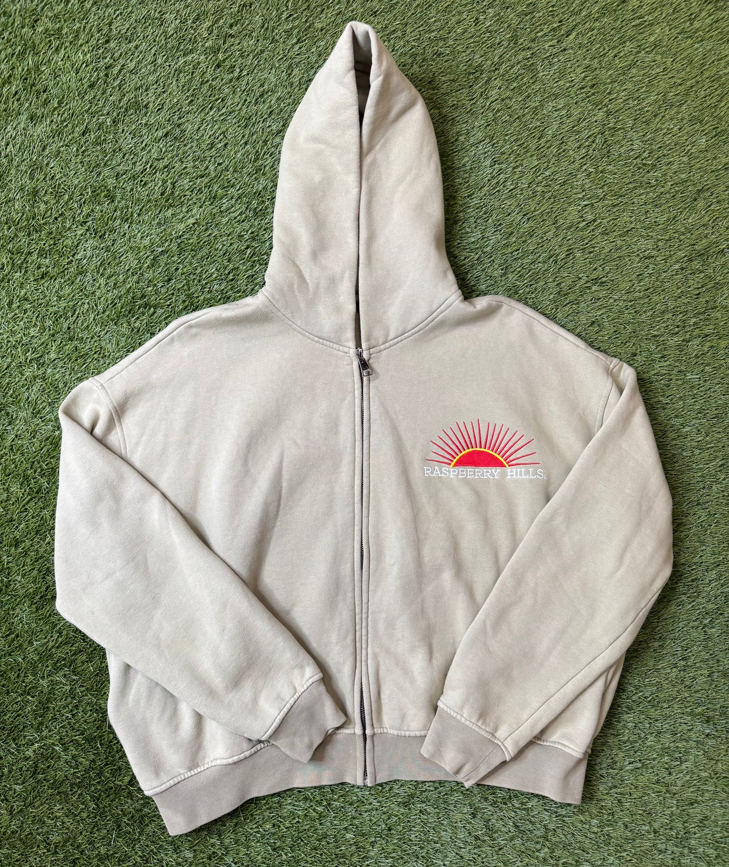GV Gallery Raspberry Hills Casamigos Beige Zip Up Hoodie