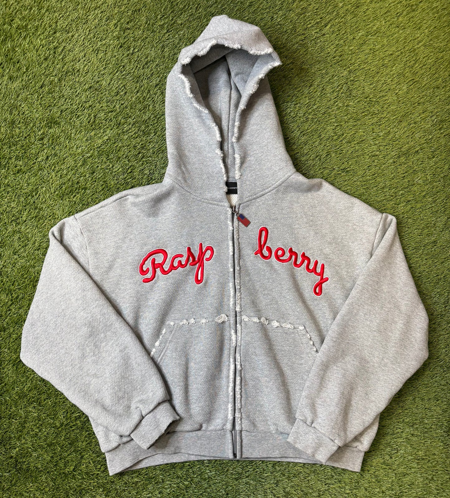 GV Gallery Raspberry Hills Script Zip Up Hoodie